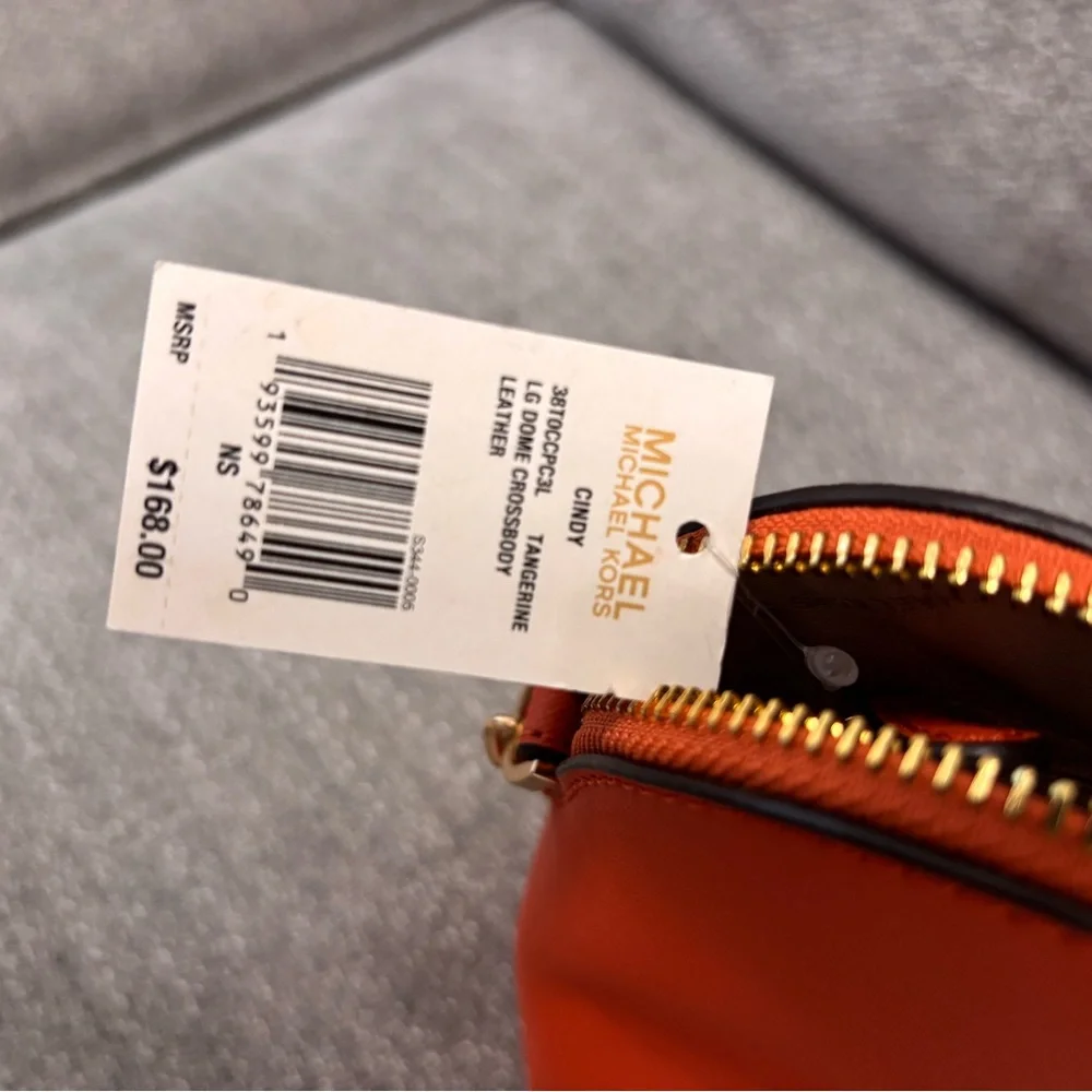 Michael Kors Vibrant Orange Crossbody Bag
